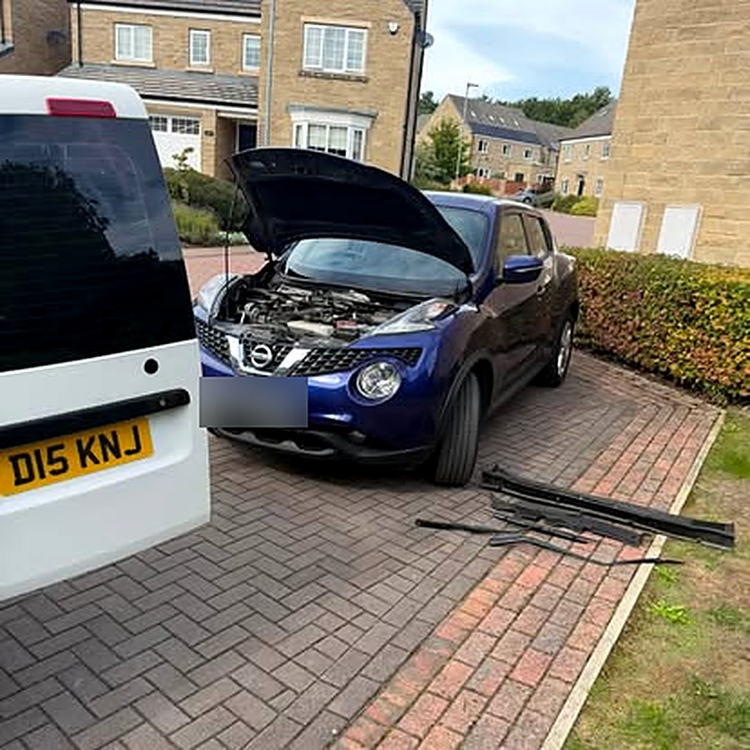 JJ Autos repair work on a Nissan Juke